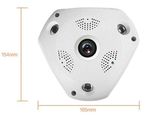 3D Panoramic Security Camera 1.3mega wifi 360*IP Two way voice intercom
