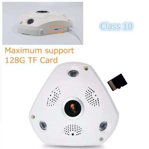 3D Panoramic Security Camera 1.3mega wifi 360*IP Two way voice intercom