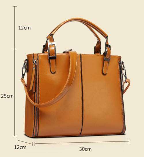 Large PU Messenger Shoulder Bag