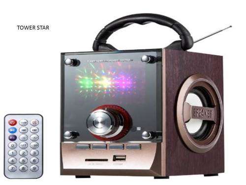 BLUETOOTH MULTIMEDIA SUB WOOFER SPEAKER With USB / SD / AUX / FM Radio - LED Shining Glass Display