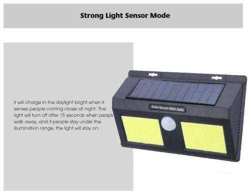 48 LED Solar Double Chip Motion Sensor Light
