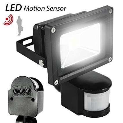 10 Watts LED PIR Motion Sensor Flood Light