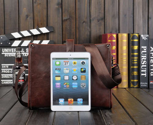 Unisex Patent Leather Messenger Bag