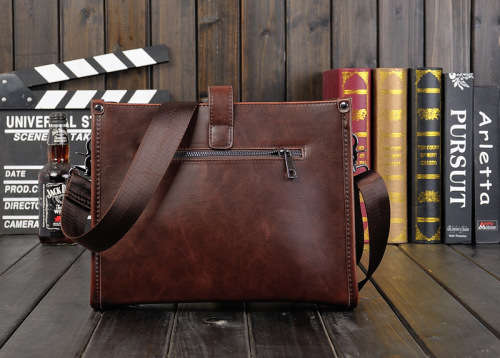 Unisex Patent Leather Messenger Bag