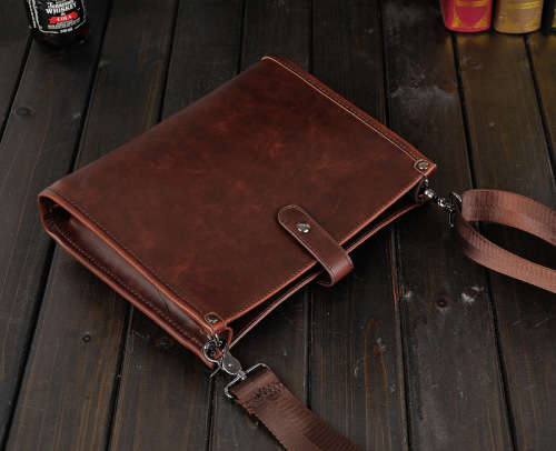 Unisex Patent Leather Messenger Bag