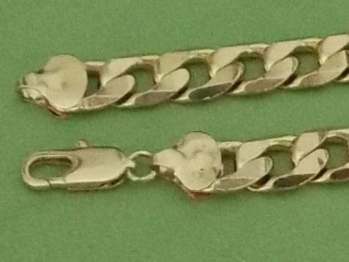 NEW ON BOB!! EXTRA WIDE!! INTERNATIONAL IMPORT GOLD FUSION 600 X 8.25 MM WIDE NECKLACE CHAIN