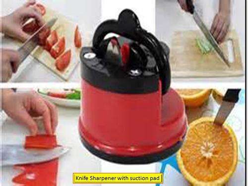 3 UPP FOR GRABBS!!! KNIFE SHARPENER AND SUCTION PAD(GOOD QUALITY)