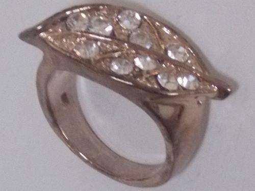 STUNNING FILLED GOLD DESIGNERS RING WITH SIM DIAMONDS SIZE 17,18&20(FREE IMPORT)
