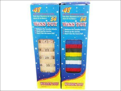 NEW!!! 48 PIECE WISS BUILDING BLOCKS WITH NUMBERS TOY