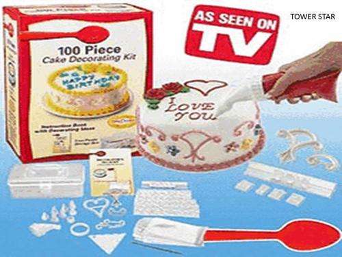 COMPLETE KIT OF 100 CAKE DECORATIONS