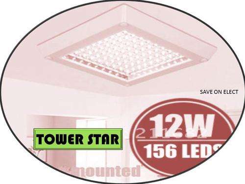 WHITE SQUARE 156 LED X 12WATTS CEILING LIGHT