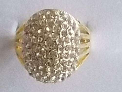 NEW!!!! IMPORTED  DESIGNER GOLD RING WITH HUGE SWAROVSKI CHARACTERISTIC17,18,19 &20 Free import