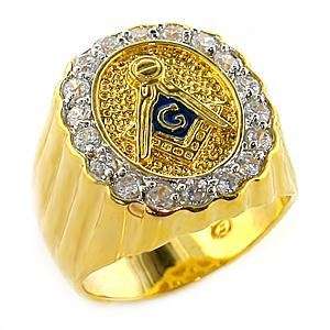 FREEMASON,MASONIC INTERNATIONAL IMPORTED GOLD RING SIZE 9