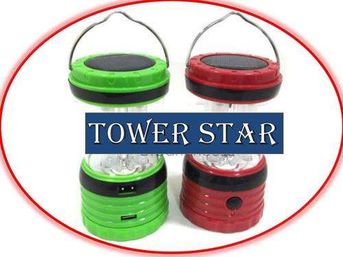 POPULAR OUTDOOR 8 LED SOLAR /BATTERY CAMPING LANTERNS