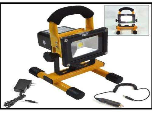 10 watt energy saving rechargeable flood light with charging indicater and with portable stand