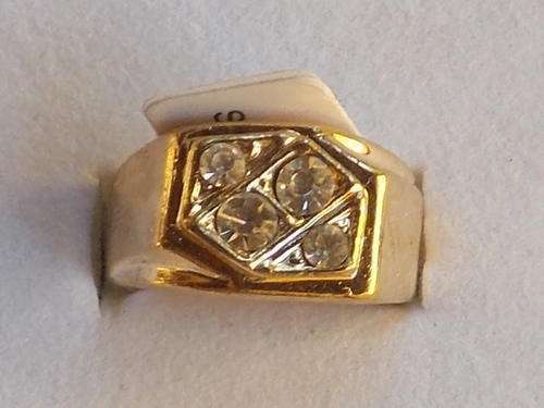 MAD SEASON OFFER!!!GOLD  DESIGNER MENS RING WITH SIM DIAMONDS SIZE 19&20