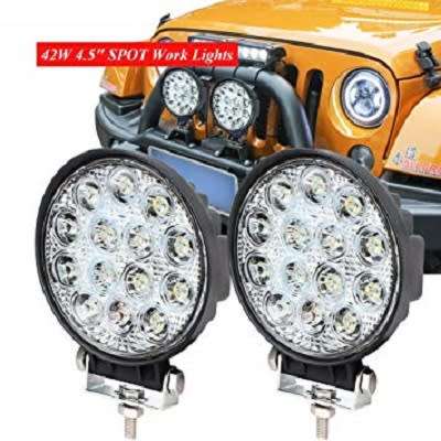 42 Watt LED Round Spot Light - Brackets Included!