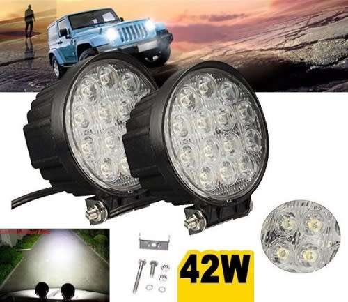 42 Watt LED Round Spot Light - Brackets Included!