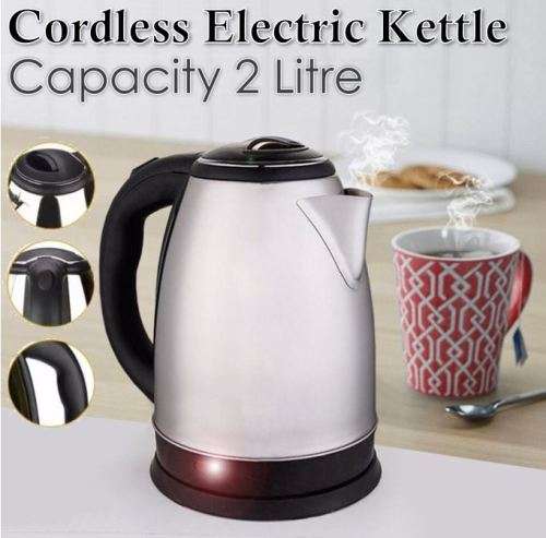 Modern 2L Kuaiyu Stainless Steel Cordless Kettle