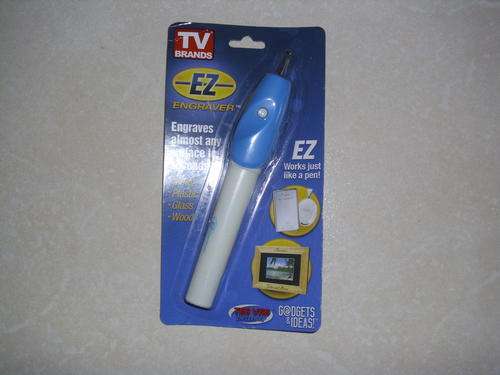 EZ ENGRAVER!!!!!TV BRANDS!!! ENGRAVES ALMOST ANY SURFACE IN SECONDS