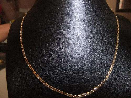 4.8mm HIGH CLASS (STUNNING ITEM!!!) DESIGNER TYPE GOLD FUSION IMPORTED NECKLACE
