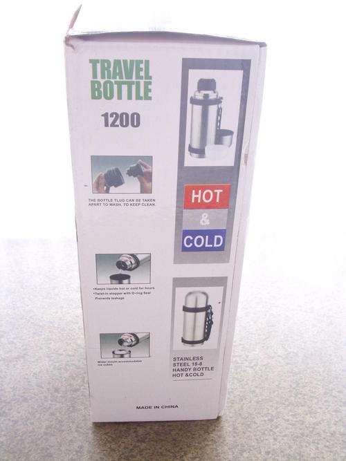1.2 L STAINLESS STEEL HOT + COLD TRAVEL BOTTLE