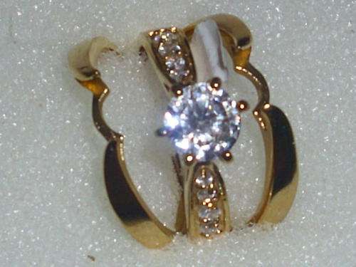SPECIAL!!!!!3 PIECE DESIGNER GOLD FUSION RING SIZE 7,8,9