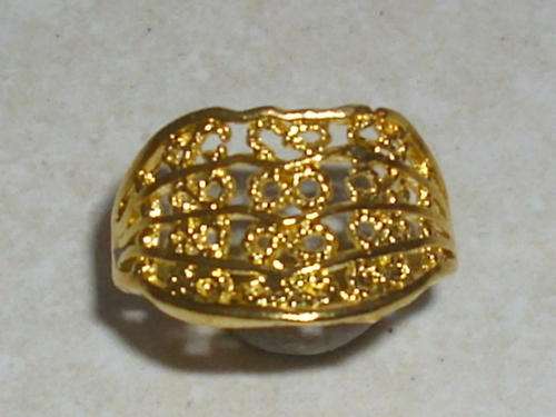 50% OFF ON INTERNATIONAL IMPORT SHIPPING !!! GOLD PLATED RING SIZE 9