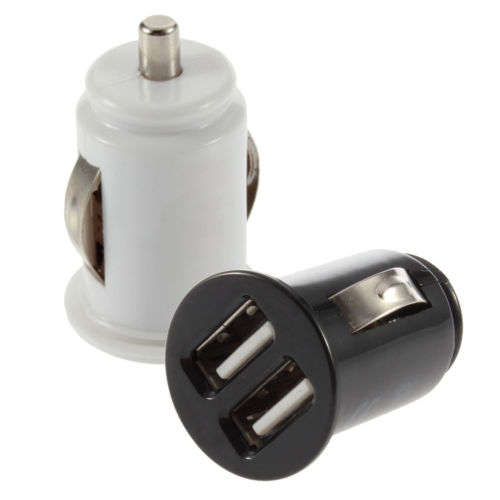 NewCar Cigarette Powered Dual 2 Port USB Car Charger for iPad iPhone 4G 4S iP TR