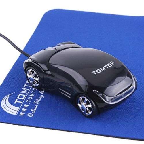 BLACK USB CAR SHAPE MOUSE