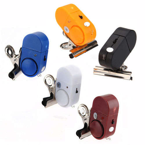 LED Light Electronic Fish Bite Alarm Strike Alert Sound Bell Clip-On Pole Rod