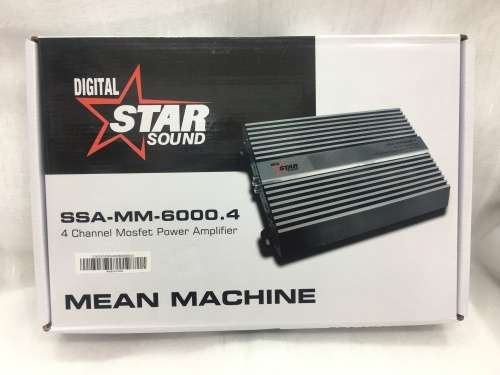 STARSOUND MEAN MACHINE SSA-MM-6000.4 4 CHANNEL AMP