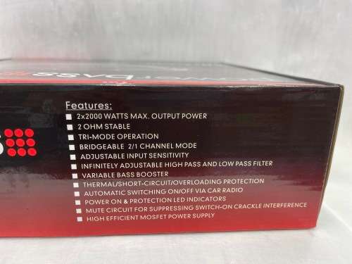 PB2.120 POWERBASS 4000W 2CHANNEL CAR AMP