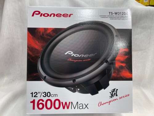 Pioneer TS-W312D4 12 Champion Series 1600w DVC Subwoofer