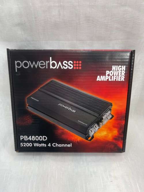 Powerbass PB4800D 5200W Mini 4 Channel Compcat Amplifier