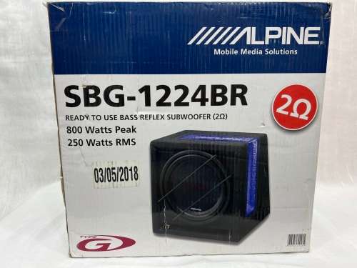 Alpine Bass Reflex Subwoofer (2Ohm) SBG-1224BR