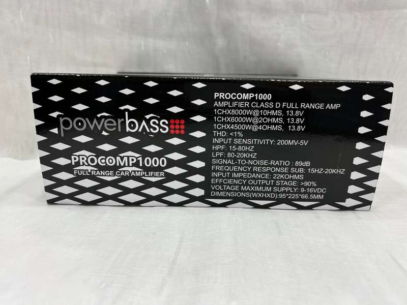 Powerbass Procomp1000 Class D 8000w full range mono Amplifier (Brazilian series)