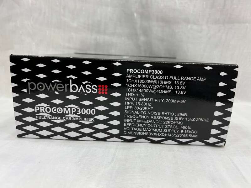 Powerbass Procomp3000 Class D 18 000w full range mono Amplifier (Brazilian series)