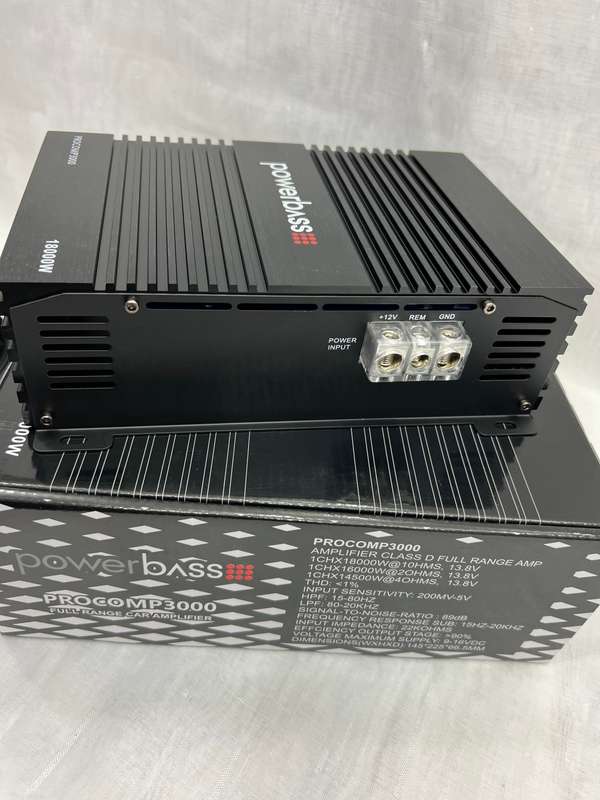 Powerbass Procomp3000 Class D 18 000w full range mono Amplifier (Brazilian series)