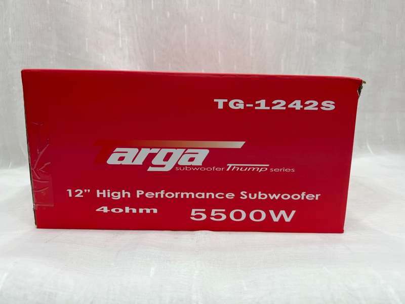 Targa Thump Series TG-1242S 12` 5500W SVC Subwoofer Targa Thump Series