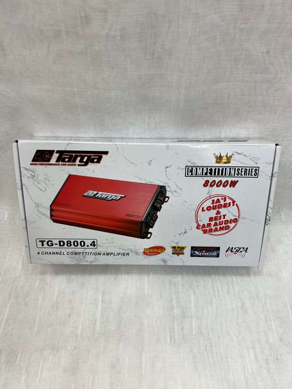 Targa TG-D800.4 Competition Series 200rms x 4 Channel Amplifier