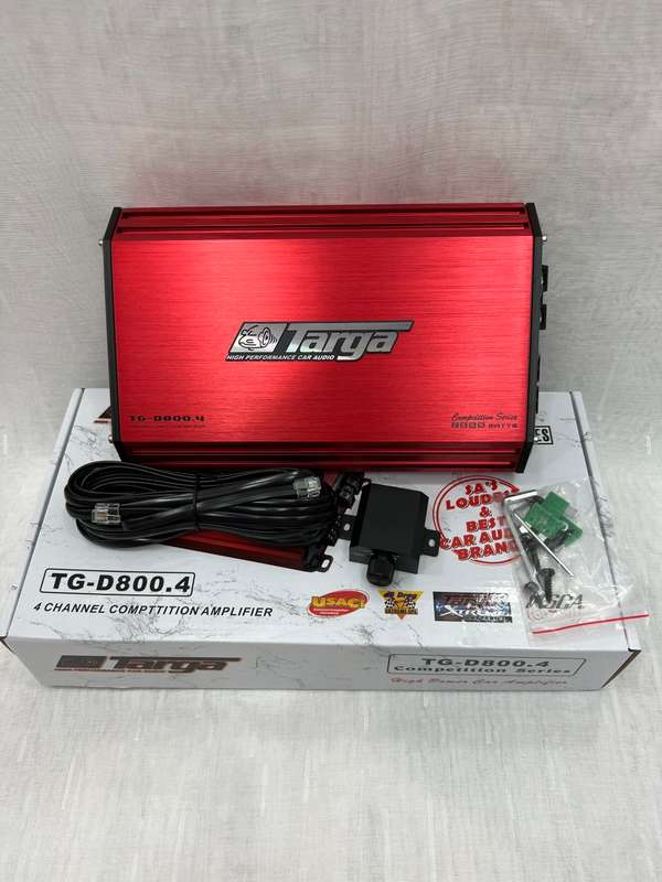 Targa TG-D800.4 Competition Series 200rms x 4 Channel Amplifier