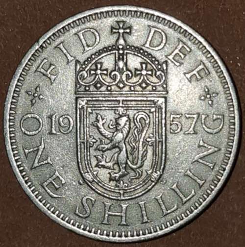1957 One Shilling UK