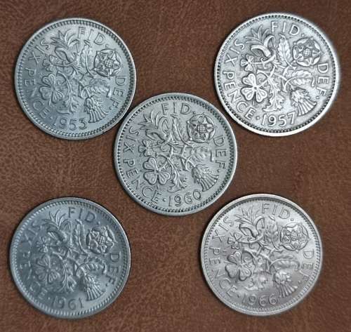 Great Britton: Six Pence | 1953, 1957, 1960, 1961 and 1966. One bid takes all.