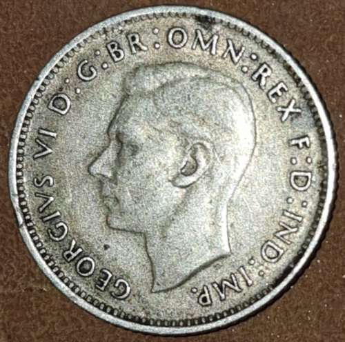 ***$$$SILVER COIN!!!*** Australia: 6 pence 1941