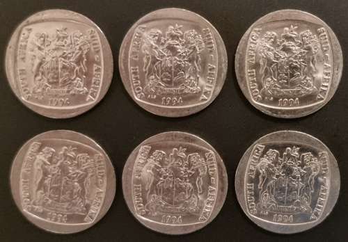 1994 5 Rand **PRESIDENTIAL INAUGURATION** (3rd lot) | bid per coin