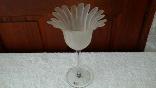 JM- GLASS STUDIO PORTUGAL HAND MADE CANDLE HOLDER