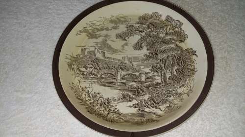 ENOCH WEDGWOOD (TUNSTALL) "COUNTRYSIDE" ENGLAND TRADE MARK DISPLAY PLATE