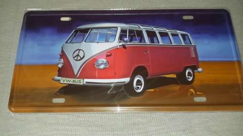 VW - BUS MEMORABILIA METAL SIGN