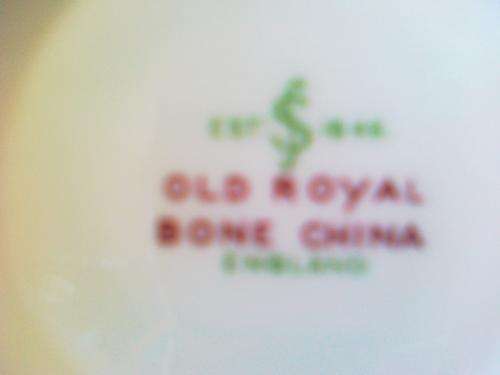 Old Royal Bone China, Made in England